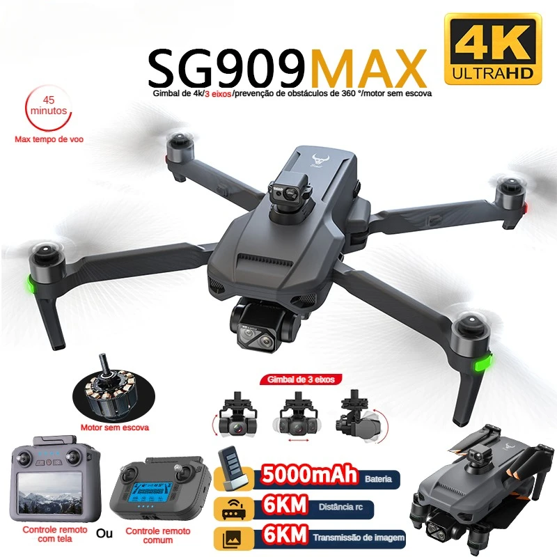 Drone Racing Camera - ZLL SG909 SG909MAX Профессиональный дрон с